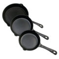 CAST IRON SKILLET SET 8"10"12"